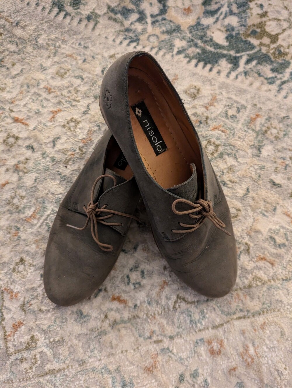 Vintage Nisolo Leather Oxford Shoes Size 8